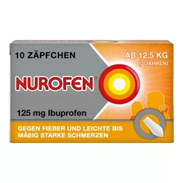 NUROFEN Czopki Junior 125 mg, 10 szt