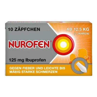 NUROFEN Czopki Junior 125 mg, 10 szt NUROFEN Czopki Junior 125 mg, 10 szt