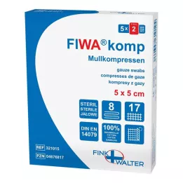 MULLKOMPRESSEN 5x5 cm sterylny 8x, 5X2 St