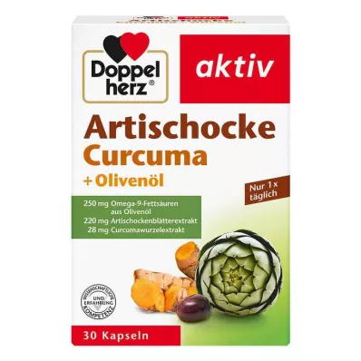 DOPPELHERZ Kapsułki Karczoch+Oliwa z oliwek+Kurkuma, 30 kapsułek