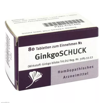 GINKGOSCHUCK Tabletki, 80 szt