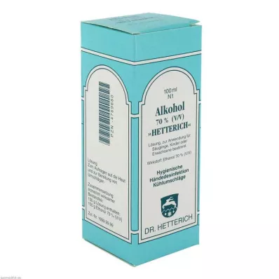 ALKOHOL 70% V/V Hetterich, 100 ml ALKOHOL 70% V/V Hetterich, 100 ml