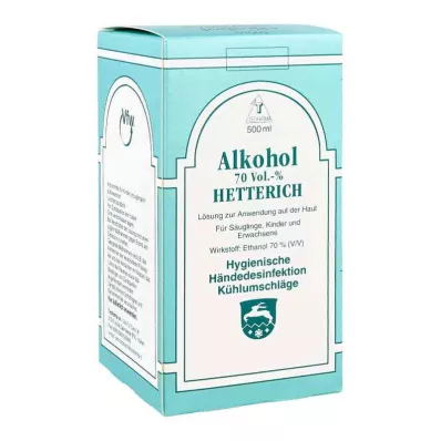 ALKOHOL 70% V/V Hetterich, 500 ml ALKOHOL 70% V/V Hetterich, 500 ml