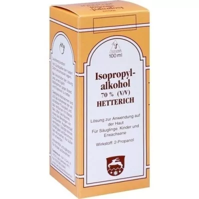 ISOPROPYLALKOHOL 70% V/V Hetterich, 100 ml