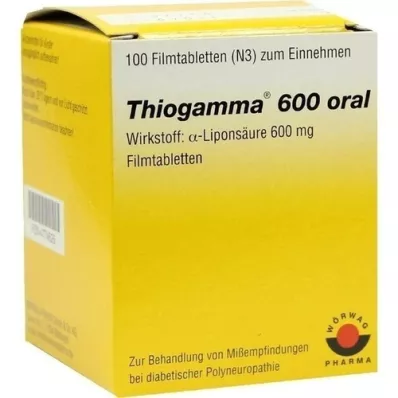 THIOGAMMA 600 tabletek powlekanych doustnych, 100 szt