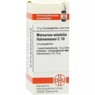 MERCURIUS SOLUBILIS Hahnemanni C 10 globulek, 10 g