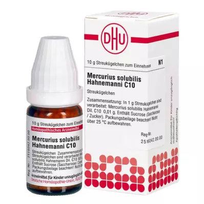 MERCURIUS SOLUBILIS Hahnemanni C 10 globulek, 10 g