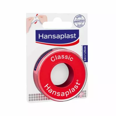 HANSAPLAST Klasyczny plaster mocujący 1,25 cm x 5 m, 1 szt