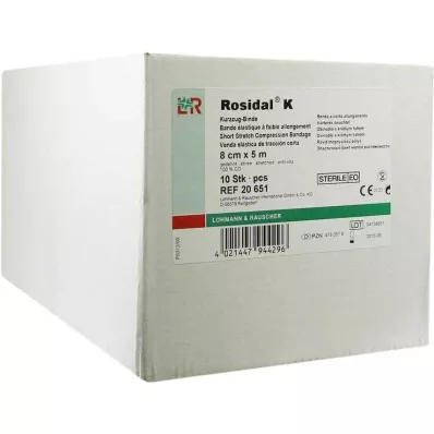Bandaż Rosidal K 8cmx5m steri, 10 szt