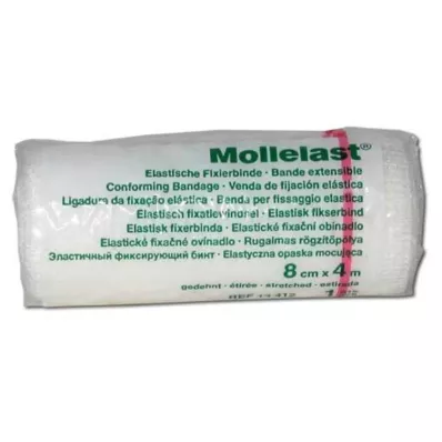Mollelast 8cmx4m biały, 1 szt Mollelast 8cmx4m biały, 1 szt