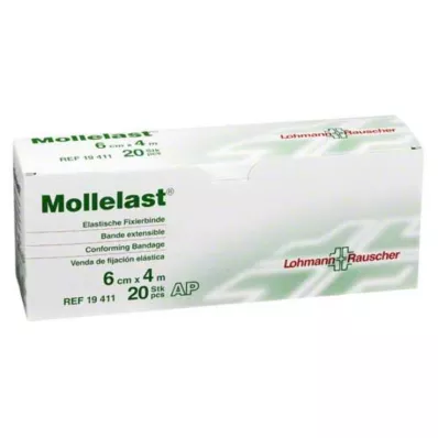 Mollelast 6cmx4m biały, 20 szt Mollelast 6cmx4m biały, 20 szt