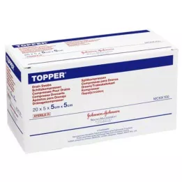 TOPPER Kompres szczelinowy 5x5 cm sterylny, 20X5 szt