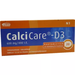 CALCICARE D3 tabletki do żucia, 20 szt
