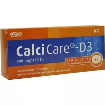 CALCICARE D3 tabletki do żucia, 50 szt