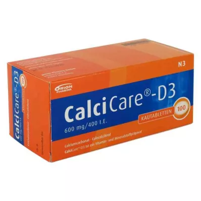 CALCICARE D3 tabletki do żucia, 100 szt CALCICARE D3 tabletki do żucia, 100 szt