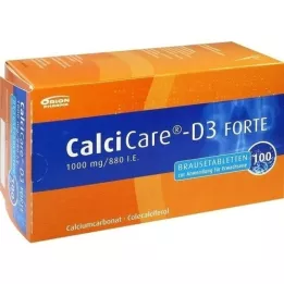 CALCICARE Tabletki musujące D3 forte, 100 szt