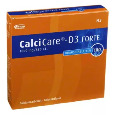 CALCICARE Tabletki musujące D3 forte, 100 szt CALCICARE Tabletki musujące D3 forte, 100 szt