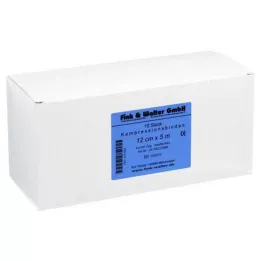 KOMPRESSIONS BINDE 12cmx5m w.short pull skin, 10 szt