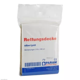 RETTUNGSDECKE złoty/srebrny, 1 szt