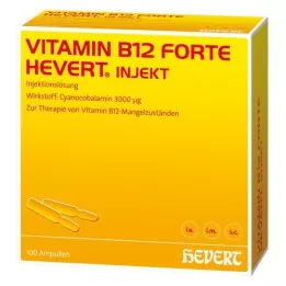 VITAMIN B12 HEVERT forte Ampułki do wstrzykiwań, 100 x 2 ml