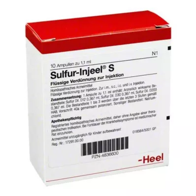 SULFUR INJEEL Ampułki S, 10 szt SULFUR INJEEL Ampułki S, 10 szt