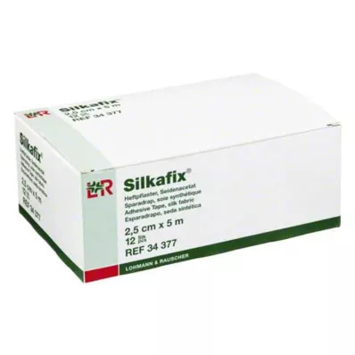 Tynk samoprzylepny Silkafix 5mx2,5cm, 12 szt Tynk samoprzylepny Silkafix 5mx2,5cm, 12 szt