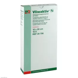 VLIWAKTIV AG Komp. chłonny z węglem aktywnym i srebrem 10x20 cm, 10 szt