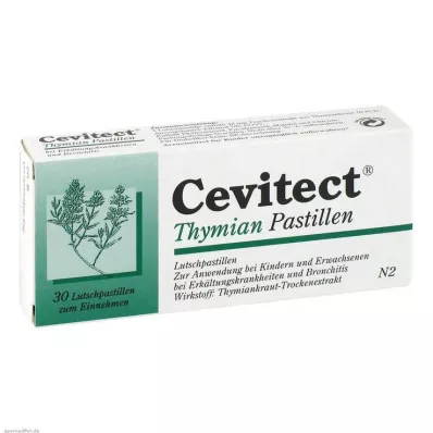 CEVITECT Pastylki tymianku, 30 szt