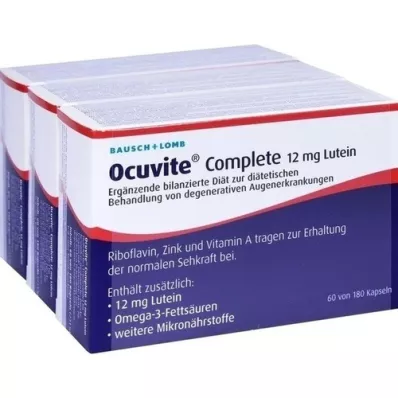 OCUVITE Kapsułki Complete 12 mg luteiny, 180 szt