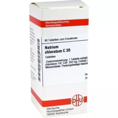 NATRIUM CHLORATUM C 30 tabletek, 80 szt