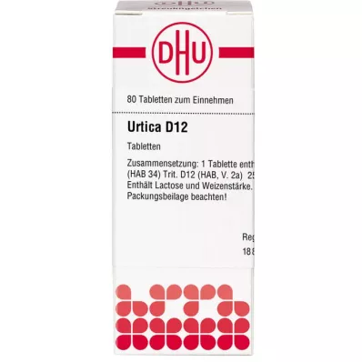 URTICA D 12 tabletek, 80 szt
