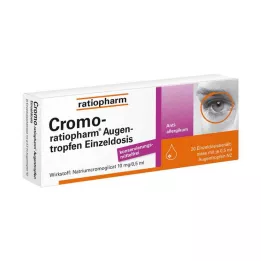 CROMO-RATIOPHARM Pojedyncza dawka kropli do oczu, 20 x 0,5 ml