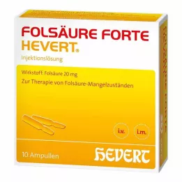 FOLSÄURE HEVERT Ampułki forte, 10 x 2 ml