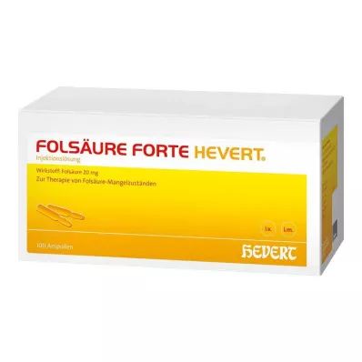 FOLSÄURE HEVERT Ampułki forte, 100 x 2 ml FOLSÄURE HEVERT Ampułki forte, 100 x 2 ml