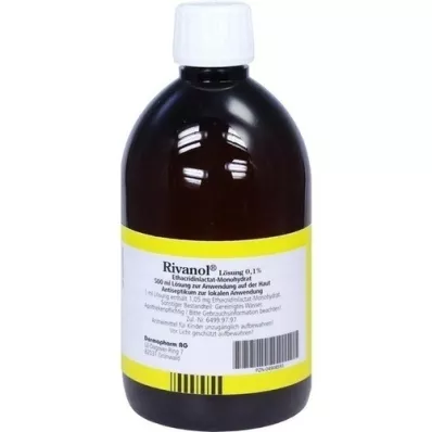 RIVANOL Roztwór 0,1%, 500 ml