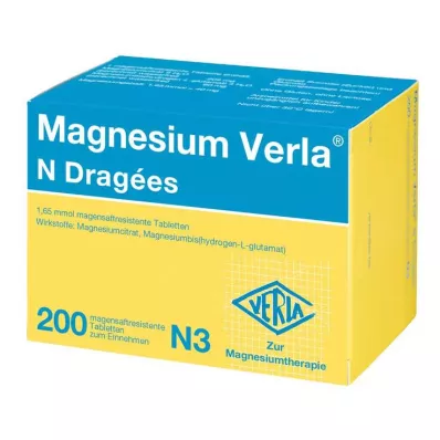 MAGNESIUM VERLA N Tabletki powlekane, 200 szt MAGNESIUM VERLA N Tabletki powlekane, 200 szt