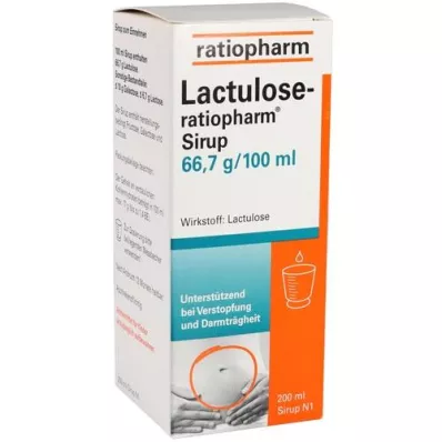 LACTULOSE-syrop ratiopharm, 200 ml