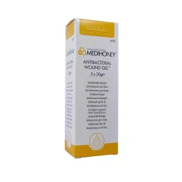 MEDIHONEY antybakteryjny żel na rany, 5X20 g