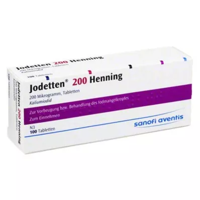 JODETTEN 200 tabletek Henning, 100 szt JODETTEN 200 tabletek Henning, 100 szt