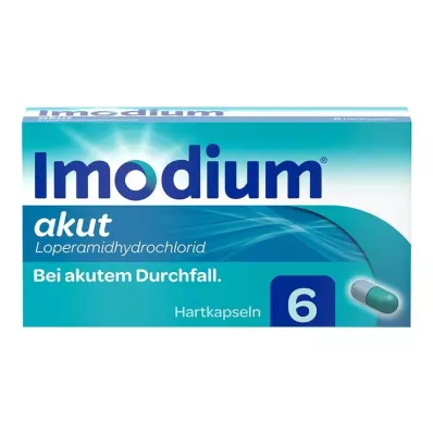IMODIUM ostre kapsułki twarde, 6 szt
