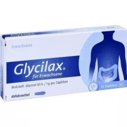 GLYCILAX Czopki dla dorosłych, 12 szt