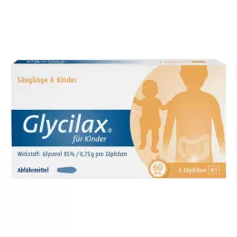GLYCILAX Czopki dla dzieci, 6 szt