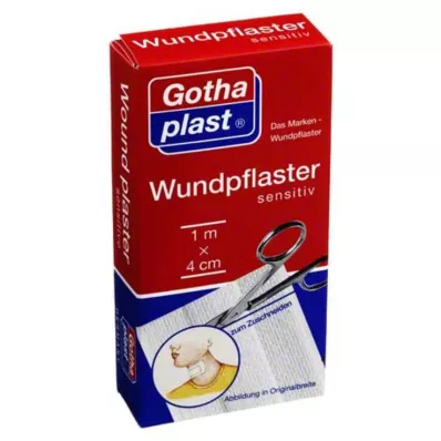 GOTHAPLAST Gips wrażliwy na rany 4 cmx1 m cięty, 1 szt GOTHAPLAST Gips wrażliwy na rany 4 cmx1 m cięty, 1 szt