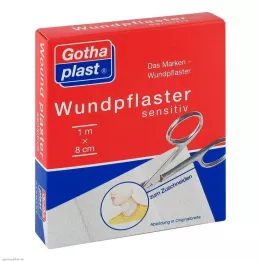 GOTHAPLAST Gips wrażliwy na rany 8 cmx1 m cięty, 1 szt