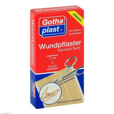 GOTHAPLAST Plaster na ranę stand.4 cmx1 m cięty, 1 szt GOTHAPLAST Plaster na ranę stand.4 cmx1 m cięty, 1 szt
