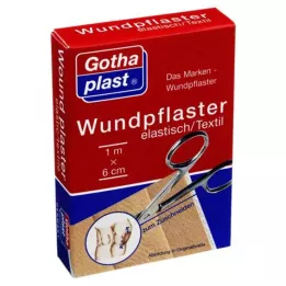 GOTHAPLAST Gips na rany.elastyczny.6 cmx1 m cięty, 1 szt