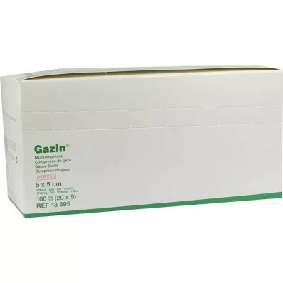 Gazin kompresy 5x5cm 12fac, 20x5 szt Gazin kompresy 5x5cm 12fac, 20x5 szt