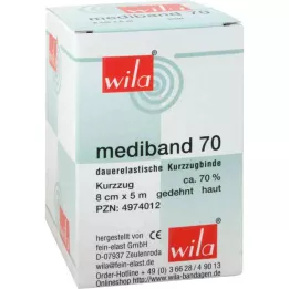 MEDIBAND 70 Bandaż krótko rozciągliwy 8 cm x 5 m, w kolorze skóry, 1 szt
