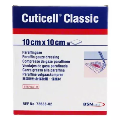 CUTICELL Gaza na rany Classic 10x10 cm, 10 szt