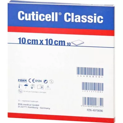CUTICELL Klasyczna gaza na rany 10x10 cm, 100 szt
